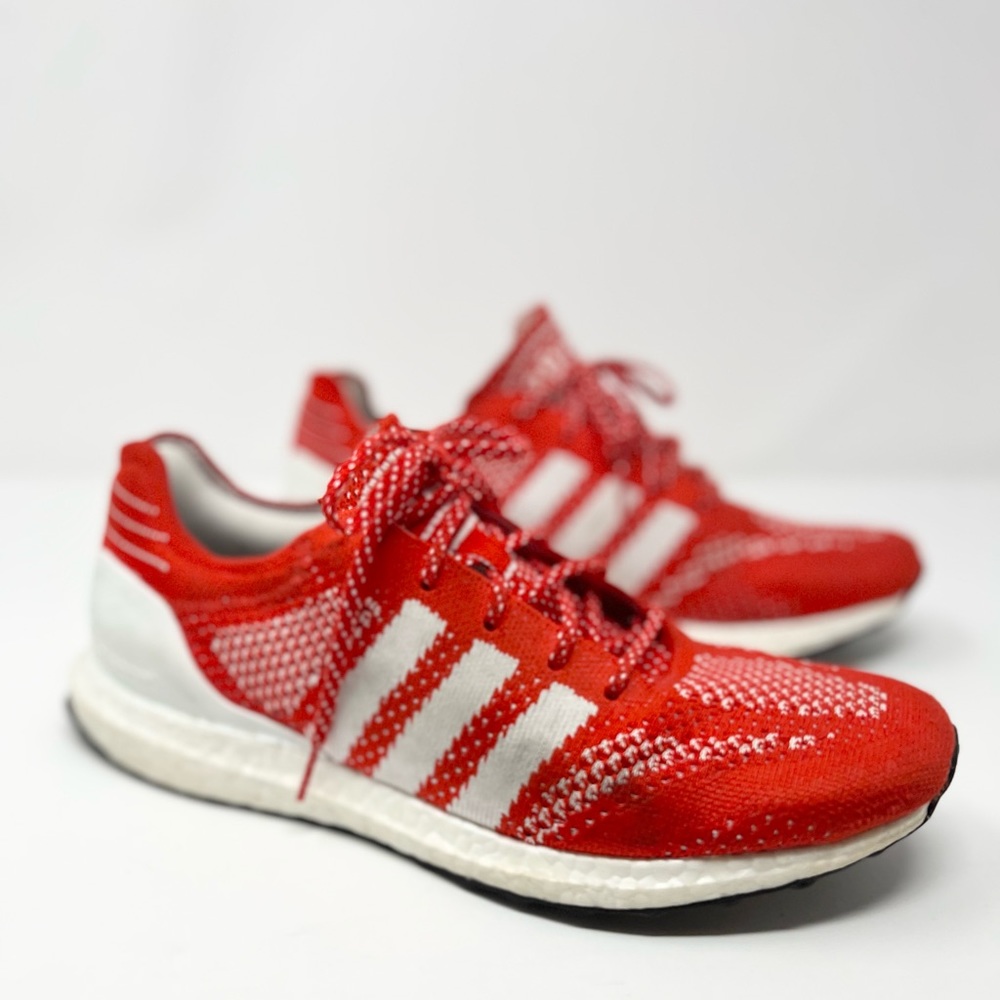 adidas Red and White Athletic Shoes